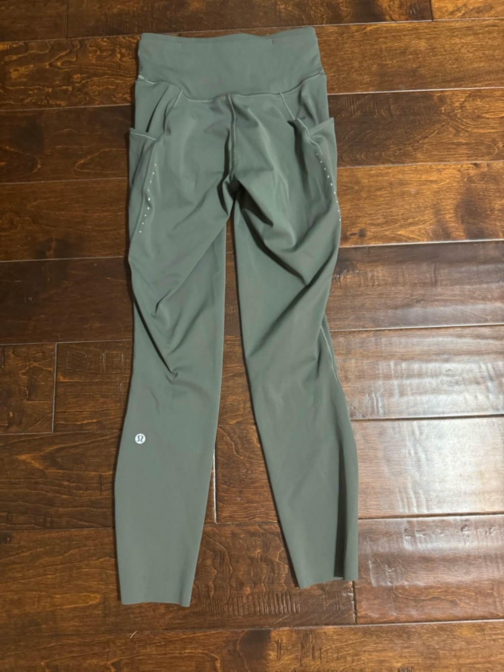 lululemon athletica Olive Green High-Waist Leggings